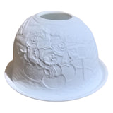 Maxbell Tea Light Candle Holder Ceramic Candle Stand for Bedroom Living Room Holiday Snowman