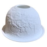 Maxbell Tea Light Candle Holder Ceramic Candle Stand for Bedroom Living Room Holiday Snowman