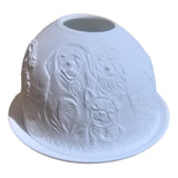 Maxbell Tea Light Candle Holder Ceramic Candle Stand for Bedroom Living Room Holiday Dogs