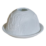 Maxbell Tea Light Candle Holder Ceramic Candle Stand for Bedroom Living Room Holiday Dogs