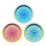 Maxbell Wall Clock Simple Easy Read Hanging Clock for Bedroom Kitchen Dining Room Blue
