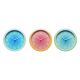 Maxbell Wall Clock Simple Easy Read Hanging Clock for Bedroom Kitchen Dining Room Blue