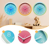 Maxbell Wall Clock Simple Easy Read Hanging Clock for Bedroom Kitchen Dining Room Blue