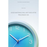 Maxbell Wall Clock Simple Easy Read Hanging Clock for Bedroom Kitchen Dining Room Blue