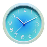 Maxbell Wall Clock Simple Easy Read Hanging Clock for Bedroom Kitchen Dining Room Blue