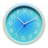 Maxbell Wall Clock Simple Easy Read Hanging Clock for Bedroom Kitchen Dining Room Blue