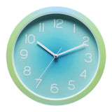 Maxbell Wall Clock Simple Easy Read Hanging Clock for Bedroom Kitchen Dining Room Green