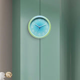 Maxbell Wall Clock Simple Easy Read Hanging Clock for Bedroom Kitchen Dining Room Green