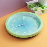 Maxbell Wall Clock Simple Easy Read Hanging Clock for Bedroom Kitchen Dining Room Green