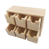 Maxbell Small Drawer Storage Box Wooden Desk Organizer for Bedroom Vanity Countertop