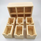 Maxbell Small Drawer Storage Box Wooden Desk Organizer for Bedroom Vanity Countertop