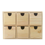 Maxbell Small Drawer Storage Box Wooden Desk Organizer for Bedroom Vanity Countertop