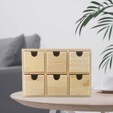 Maxbell Small Drawer Storage Box Wooden Desk Organizer for Bedroom Vanity Countertop