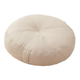 Maxbell Round Floor Pillow Premium Small for Yoga Sofa Bed Adults Kids Floor Seating Beige
