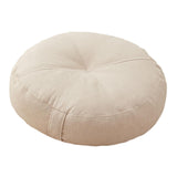 Maxbell Round Floor Pillow Premium Small for Yoga Sofa Bed Adults Kids Floor Seating Beige