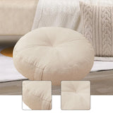 Maxbell Round Floor Pillow Premium Small for Yoga Sofa Bed Adults Kids Floor Seating Beige