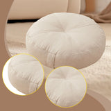 Maxbell Round Floor Pillow Premium Small for Yoga Sofa Bed Adults Kids Floor Seating Beige