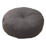 Maxbell Round Floor Pillow Premium Small for Yoga Sofa Bed Adults Kids Floor Seating Dark Grey