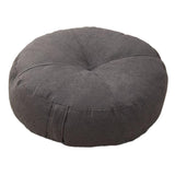 Maxbell Round Floor Pillow Premium Small for Yoga Sofa Bed Adults Kids Floor Seating Dark Grey