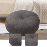 Maxbell Round Floor Pillow Premium Small for Yoga Sofa Bed Adults Kids Floor Seating Dark Grey
