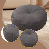 Maxbell Round Floor Pillow Premium Small for Yoga Sofa Bed Adults Kids Floor Seating Dark Grey