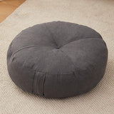 Maxbell Round Floor Pillow Premium Small for Yoga Sofa Bed Adults Kids Floor Seating Dark Grey