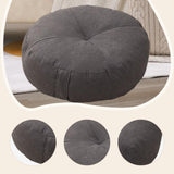 Maxbell Round Floor Pillow Premium Small for Yoga Sofa Bed Adults Kids Floor Seating Dark Grey