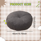 Maxbell Round Floor Pillow Premium Small for Yoga Sofa Bed Adults Kids Floor Seating Dark Grey