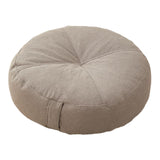 Maxbell Round Floor Pillow Premium Small for Yoga Sofa Bed Adults Kids Floor Seating Light Grey
