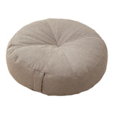 Maxbell Round Floor Pillow Premium Small for Yoga Sofa Bed Adults Kids Floor Seating Light Grey