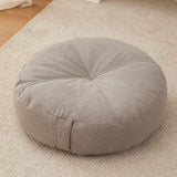 Maxbell Round Floor Pillow Premium Small for Yoga Sofa Bed Adults Kids Floor Seating Light Grey