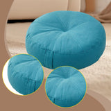 Maxbell Round Floor Pillow Premium Small for Yoga Sofa Bed Adults Kids Floor Seating Blue