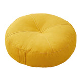 Maxbell Round Floor Pillow Premium Small for Yoga Sofa Bed Adults Kids Floor Seating Yellow