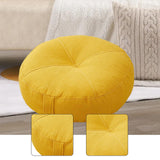 Maxbell Round Floor Pillow Premium Small for Yoga Sofa Bed Adults Kids Floor Seating Yellow