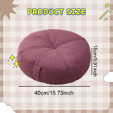 Maxbell Round Floor Pillow Premium Small for Yoga Sofa Bed Adults Kids Floor Seating Violet