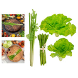 Maxbell Artificial Vegetable Centerpiece Dining Room Shop Party Simulation Vegetable Celery 39x5cm