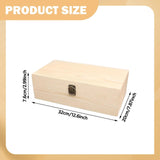 Maxbell Wood Storage Box Jewelry Display Box Case DIY with Lid for Jewelry Bracelets