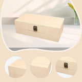 Maxbell Wood Storage Box Jewelry Display Box Case DIY with Lid for Jewelry Bracelets