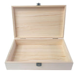 Maxbell Wood Storage Box Jewelry Display Box Case DIY with Lid for Jewelry Bracelets