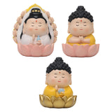 Maxbell Miniature Buddhist Statue Fengshui Decoration for Office Living Room Bedroom Guan Yin