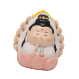 Maxbell Miniature Buddhist Statue Fengshui Decoration for Office Living Room Bedroom Guan Yin