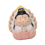 Maxbell Miniature Buddhist Statue Fengshui Decoration for Office Living Room Bedroom Guan Yin