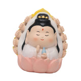 Maxbell Miniature Buddhist Statue Fengshui Decoration for Office Living Room Bedroom Guan Yin