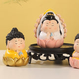 Maxbell Miniature Buddhist Statue Fengshui Decoration for Office Living Room Bedroom Guan Yin