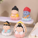 Maxbell Miniature Buddhist Statue Fengshui Decoration for Office Living Room Bedroom Guan Yin