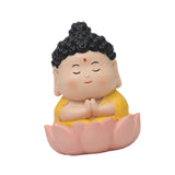 Maxbell Miniature Buddhist Statue Fengshui Decoration for Office Living Room Bedroom Buddha on Pink Base