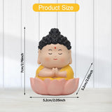 Maxbell Miniature Buddhist Statue Fengshui Decoration for Office Living Room Bedroom Buddha on Pink Base