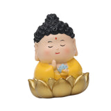Maxbell Miniature Buddhist Statue Fengshui Decoration for Office Living Room Bedroom Buddha on Gold Base