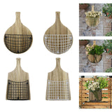 Maxbell Wall Hanging Basket Hanging Organizer for Patio Housewarming Gift Restaurant Square Black