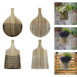 Maxbell Wall Hanging Basket Hanging Organizer for Patio Housewarming Gift Restaurant Square Black
